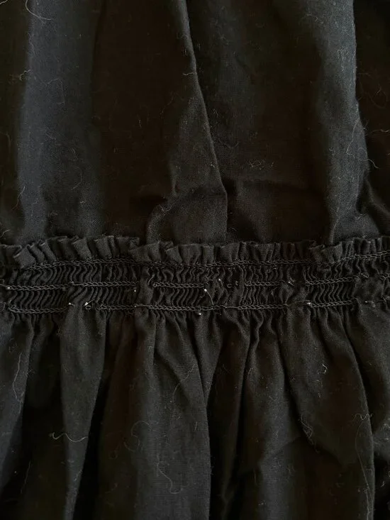 OPT Black square neck puff dress (sz S/M) - Picture 4 of 11